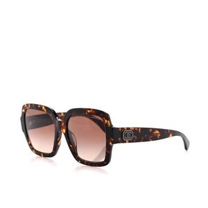 CHANEL
Acetate Square Strass CC Sunglasses 5479-A Tortoise